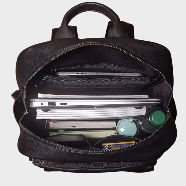 Mochila de Couro Casual Para Notebook 16 Polegadas Orion