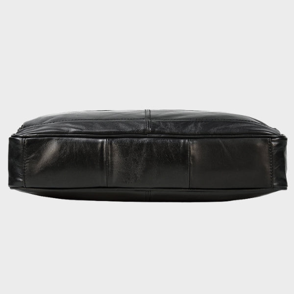 Pasta Executiva de Couro Robusta Para Notebook de 16 Polegadas Modelo Belmont Preto