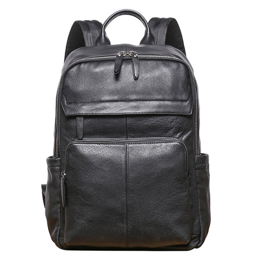 Mochila De Couro Para Notebook Com Bolsas Extras Atlas