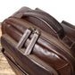 Mochila de Couro Com Alça Arqueada e Bolsos Extras Para Notebook Axton